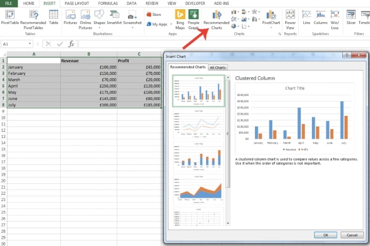 Como fazer um gráfico no Excel